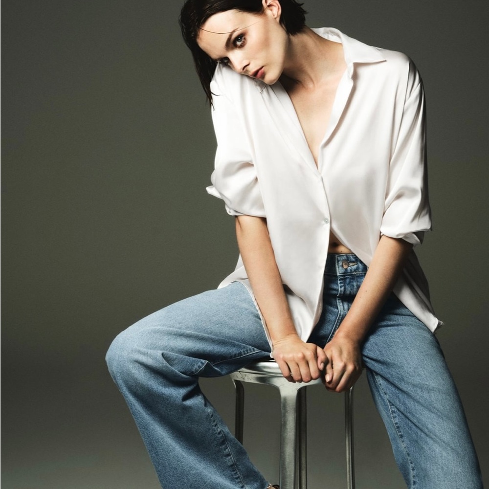 Zara Satin Effect Shirt